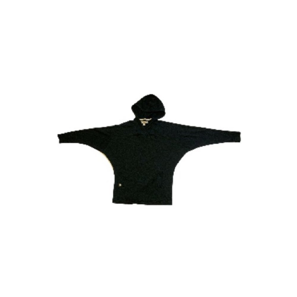 MEC Mountain Equipment Coop Cropped Black Batwing Hoodie - Women’s Size S